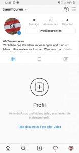 Traumtouren goes Instagram
